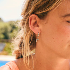 Silver Starfish Earring Charms Lifestyle
