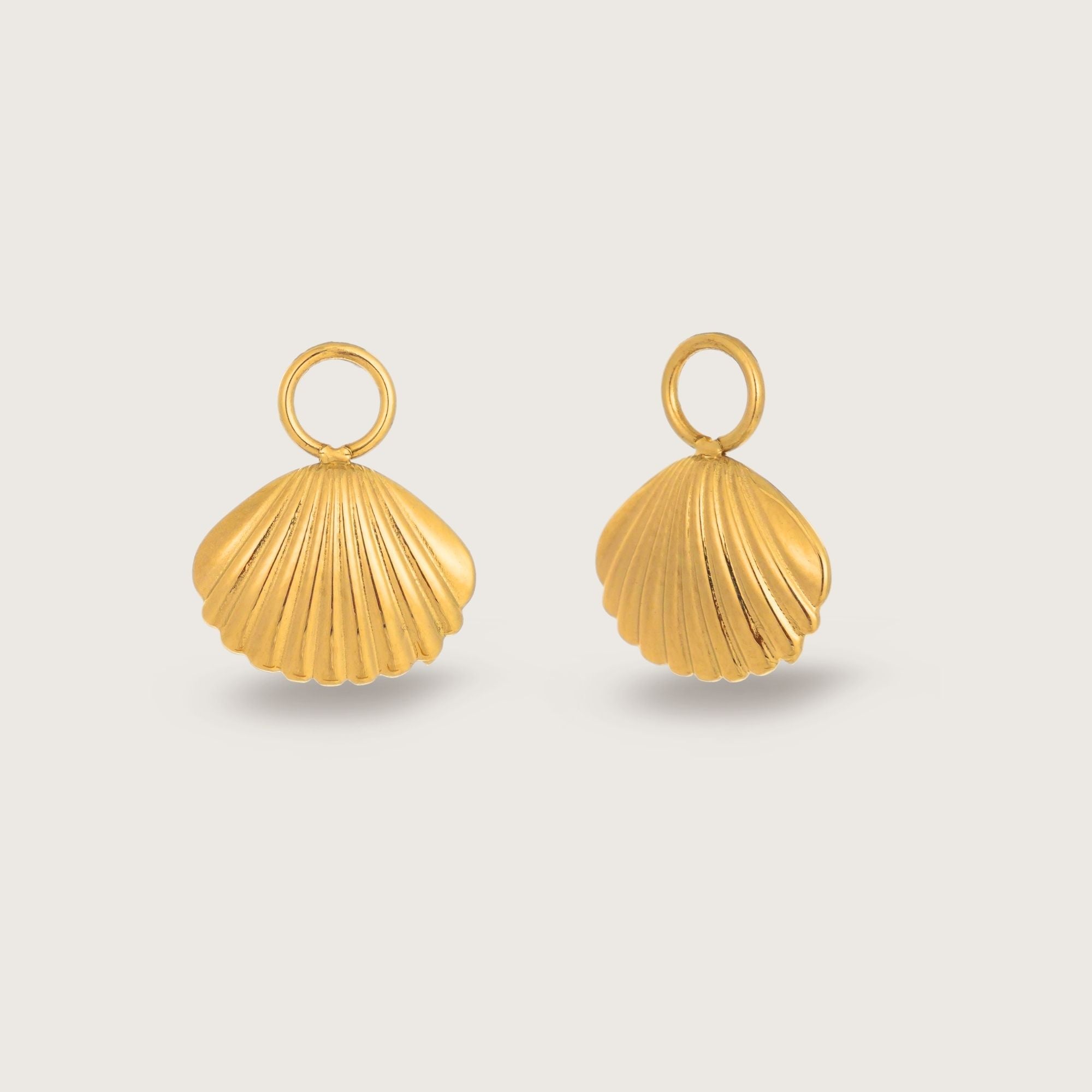 Gold Shell Earring Charms