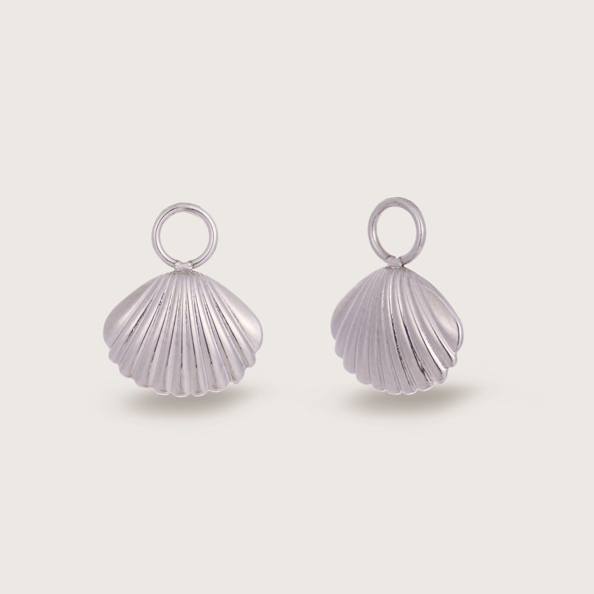 Silver Shell Earring Charms