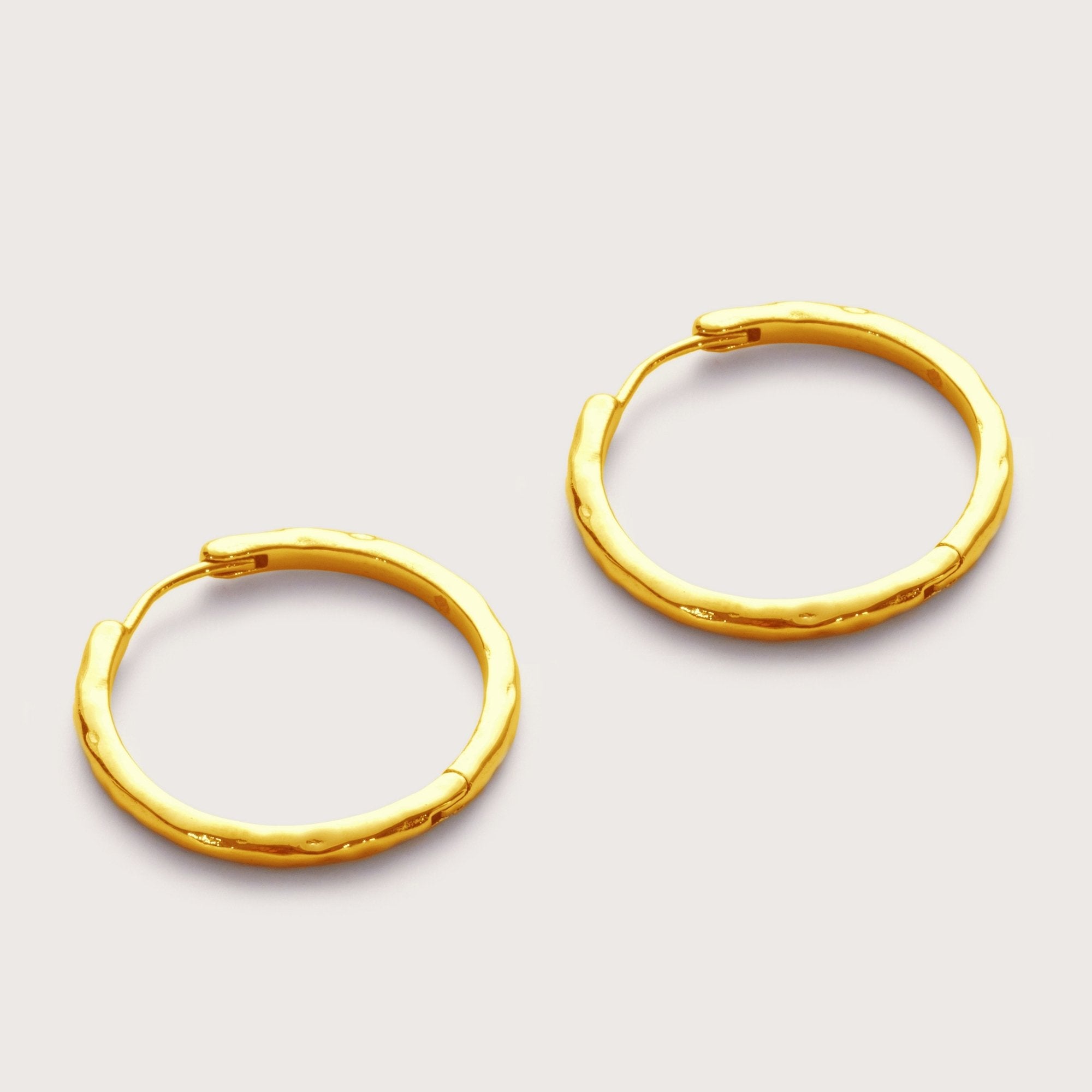 Gold Molten Midi Hoops 20mm