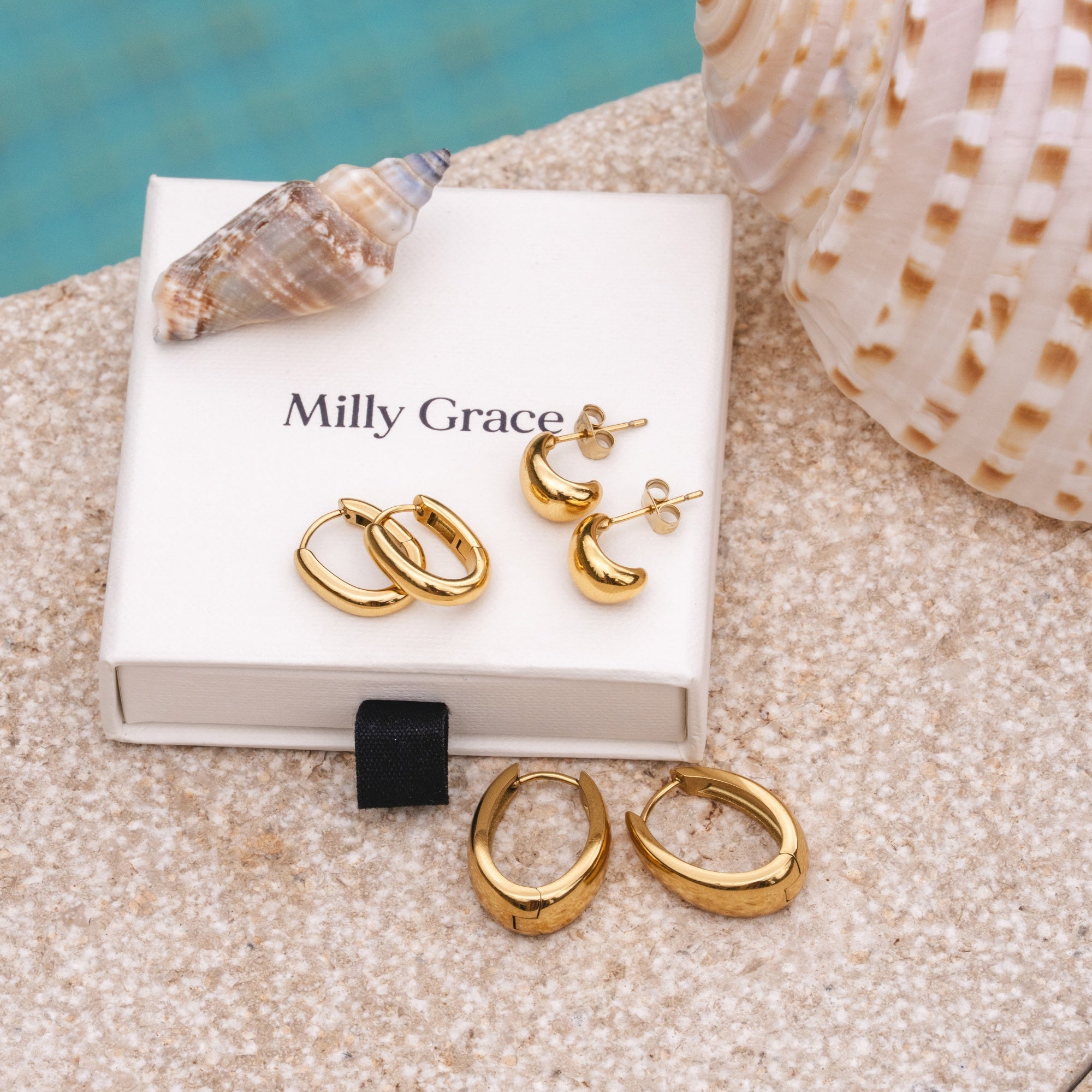 Gold Oval Huggies