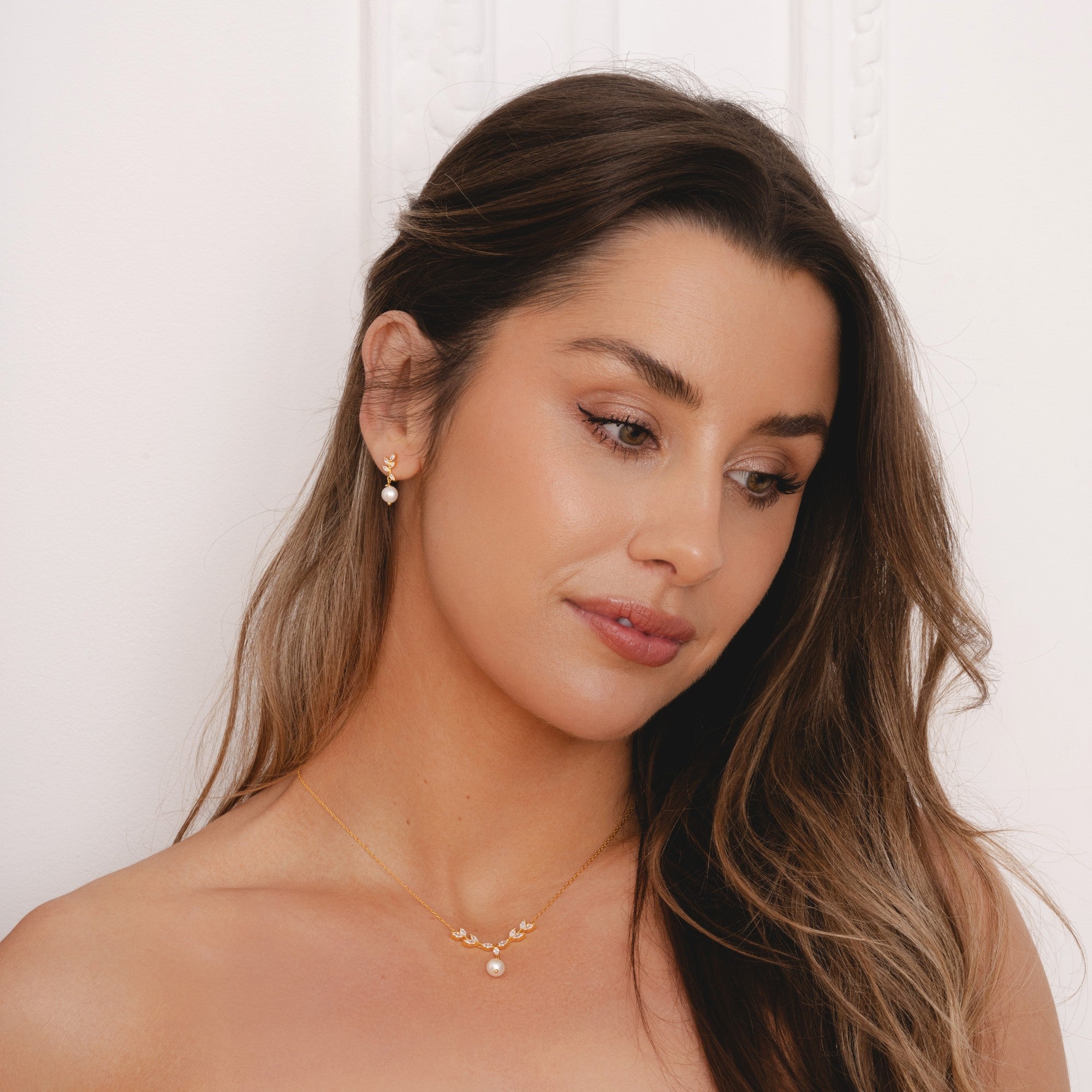 EmilysWorld Gold Evervine Pearl Necklace