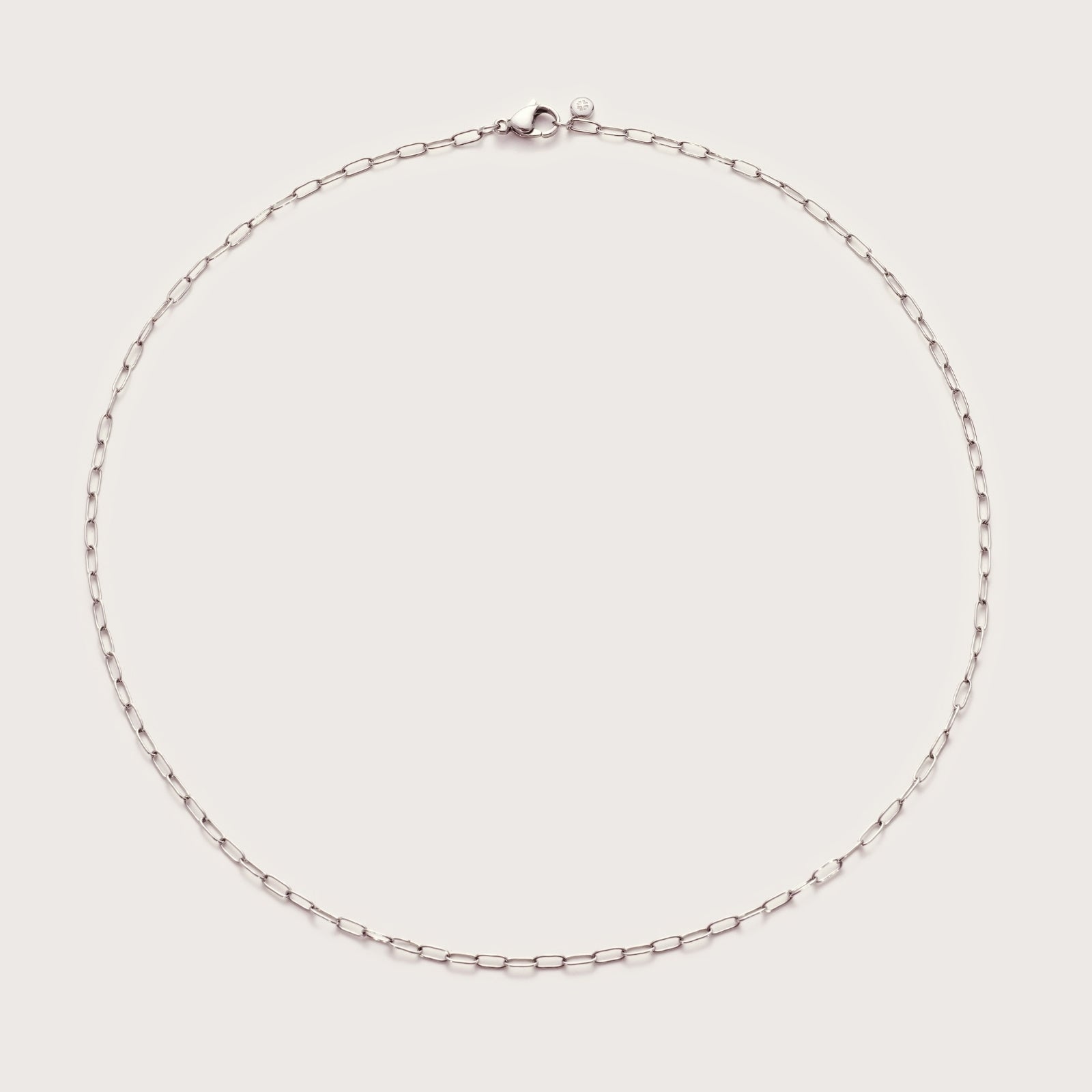 Silver Mini Paperclip Necklace – waterproof dainty silver paperclip chain necklace