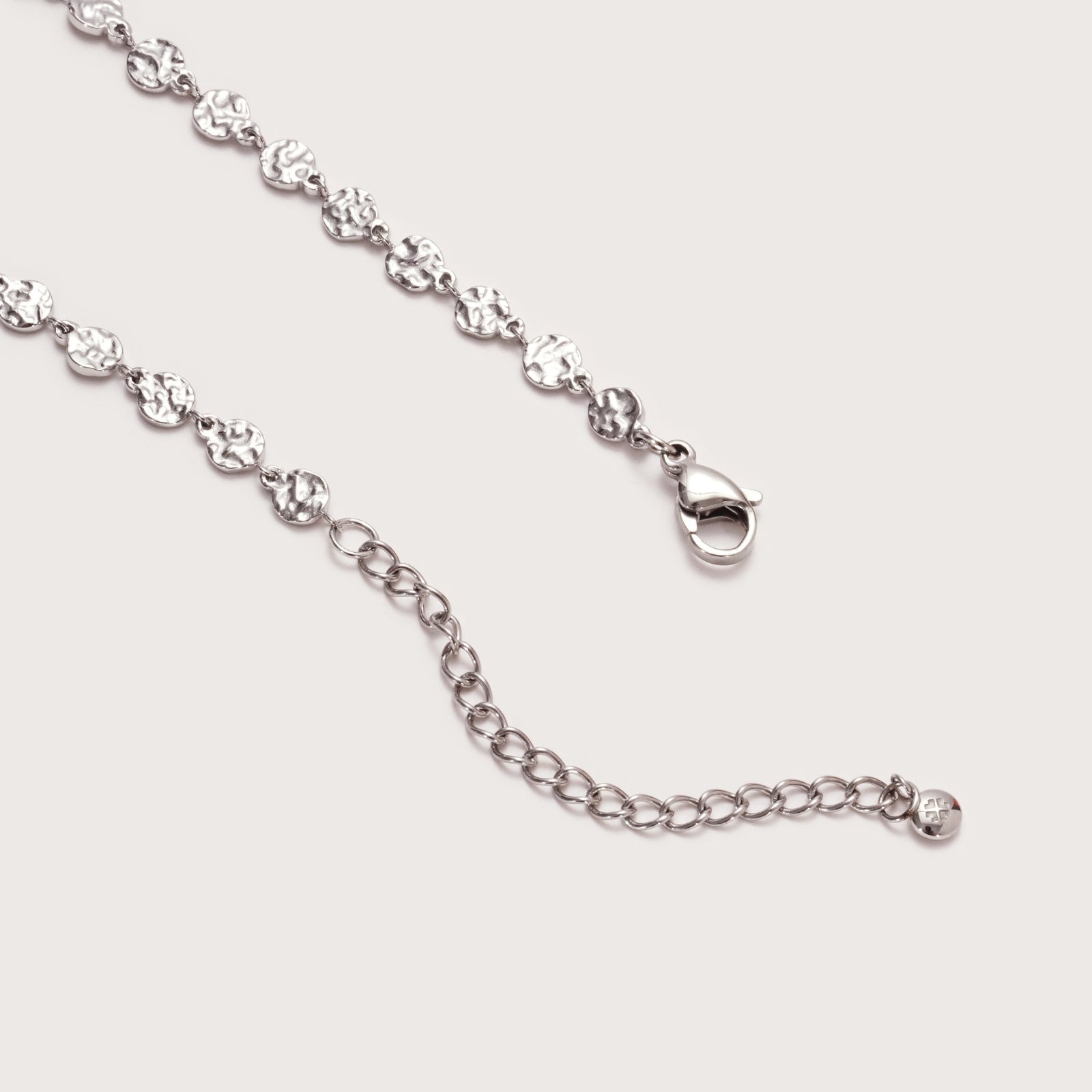 Silver Balearic Chain Choker on model