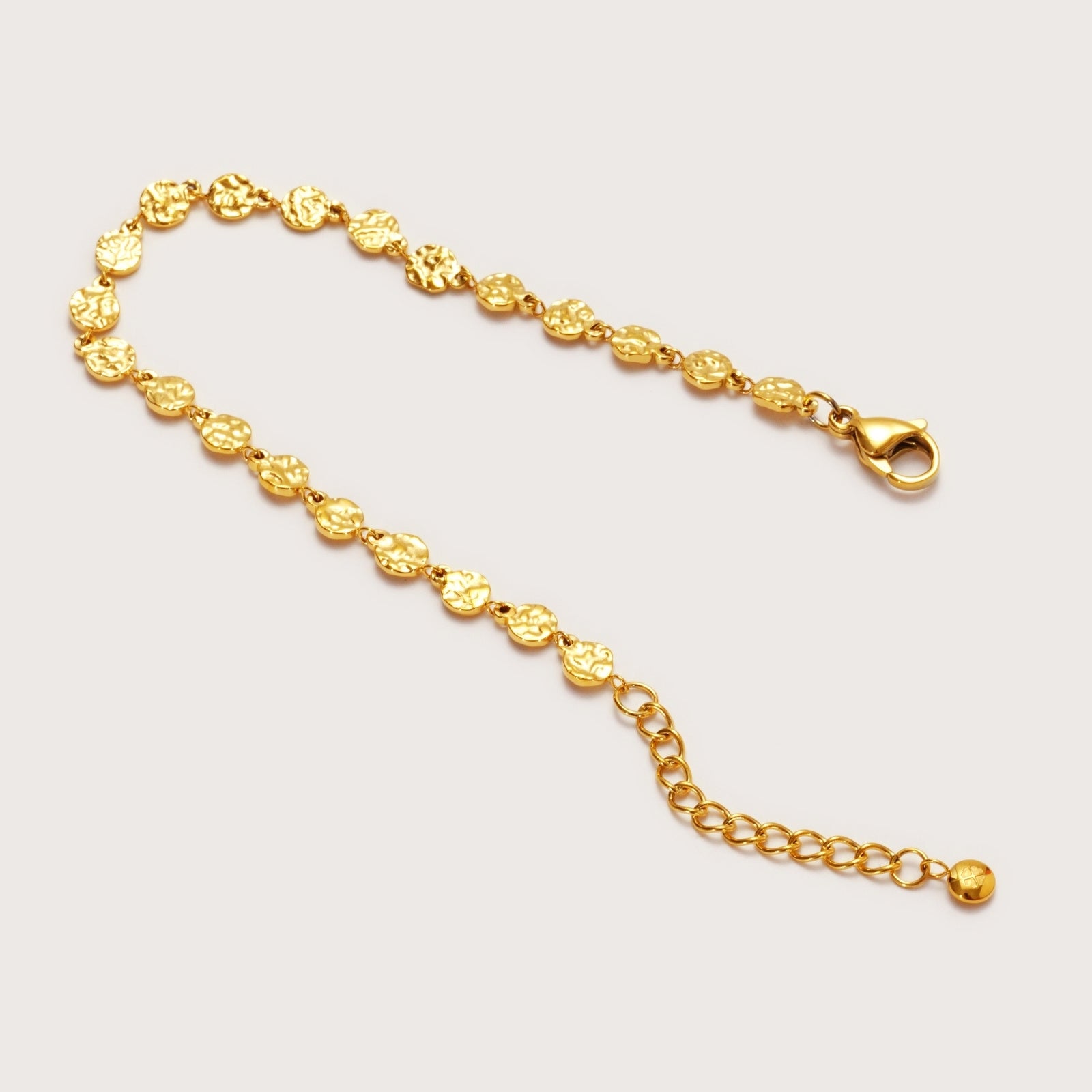 Gold Balearic Chain Bracelet on wrist