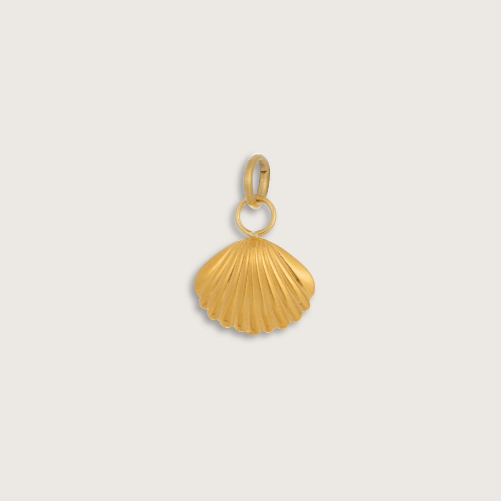 Gold Shell Necklace Charm