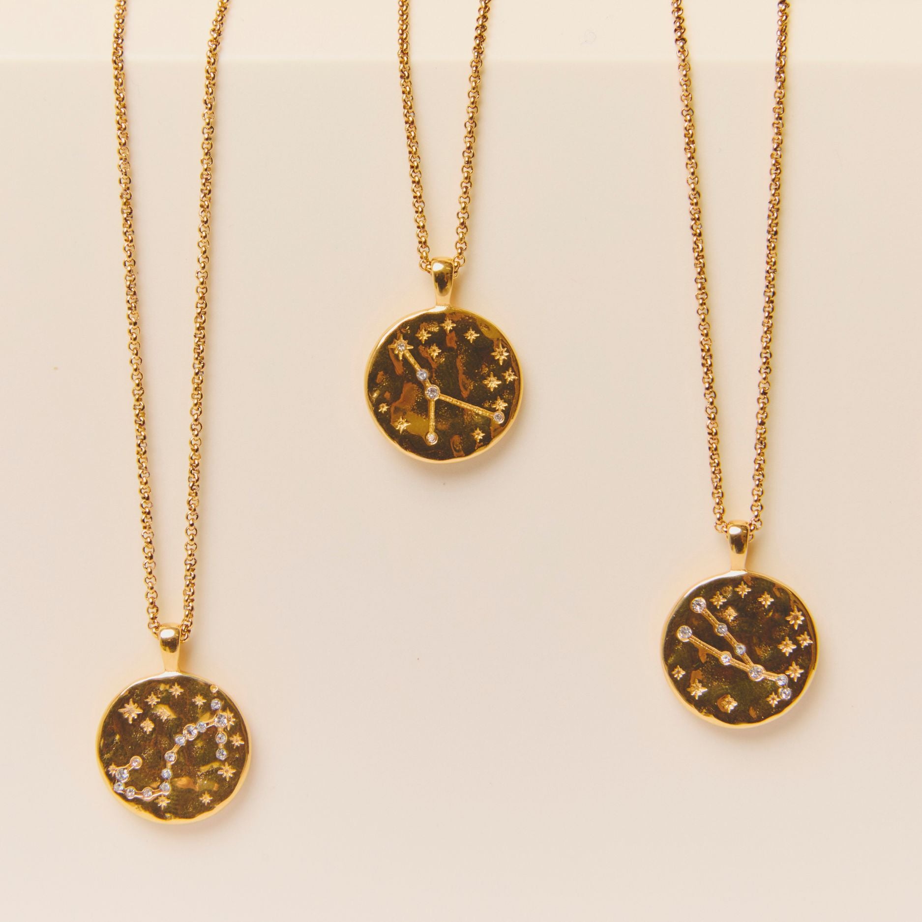 Gold Zodiac Pendant Necklace
