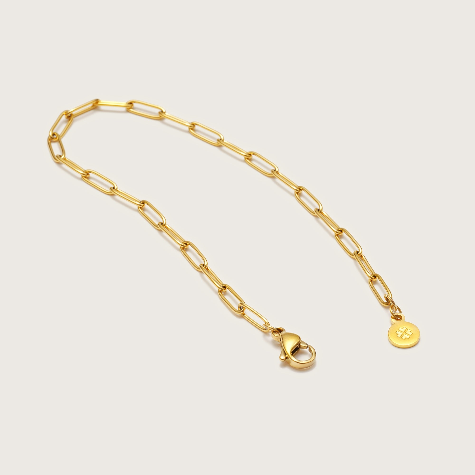 Gold Paperclip Bracelet