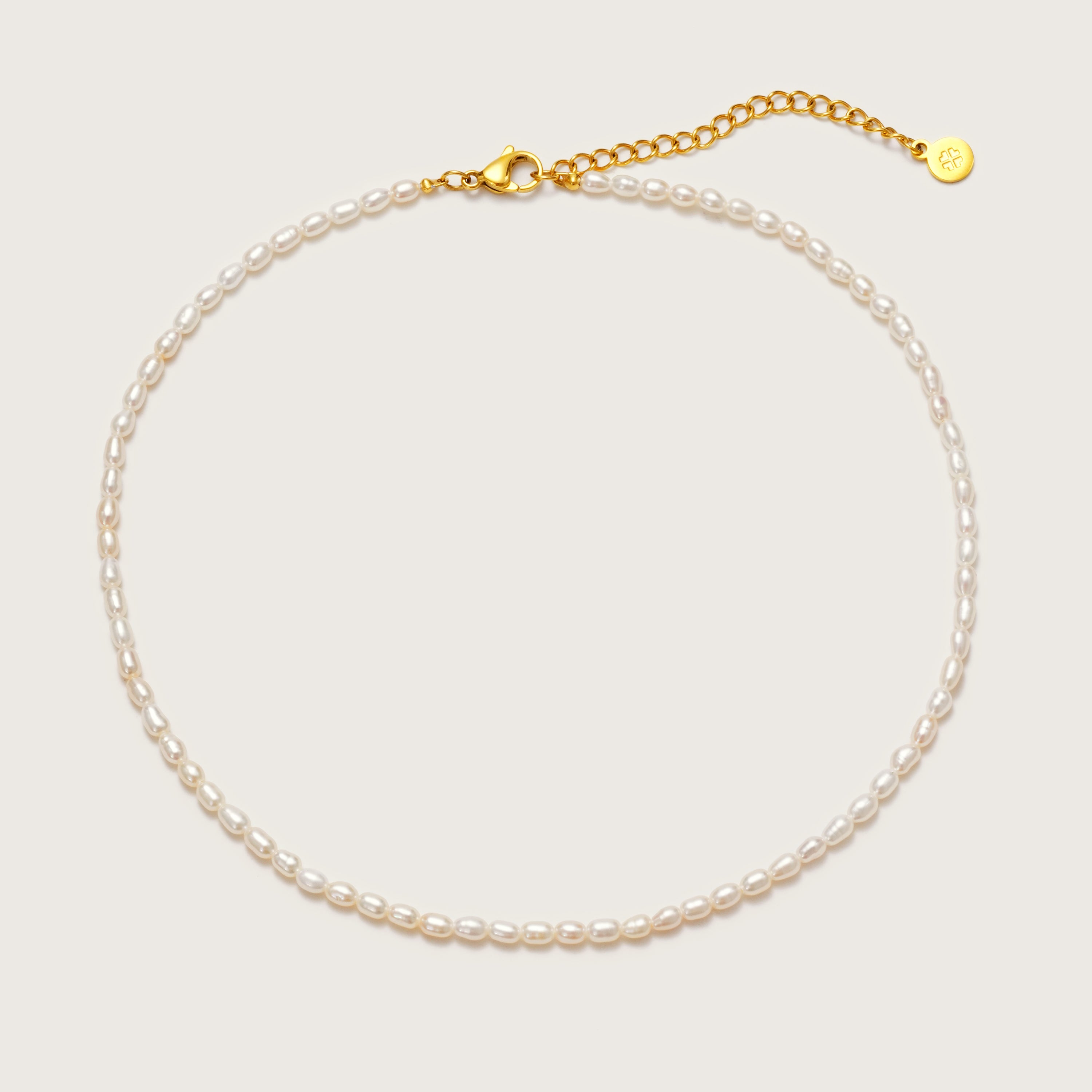 Gold Pearl Choker