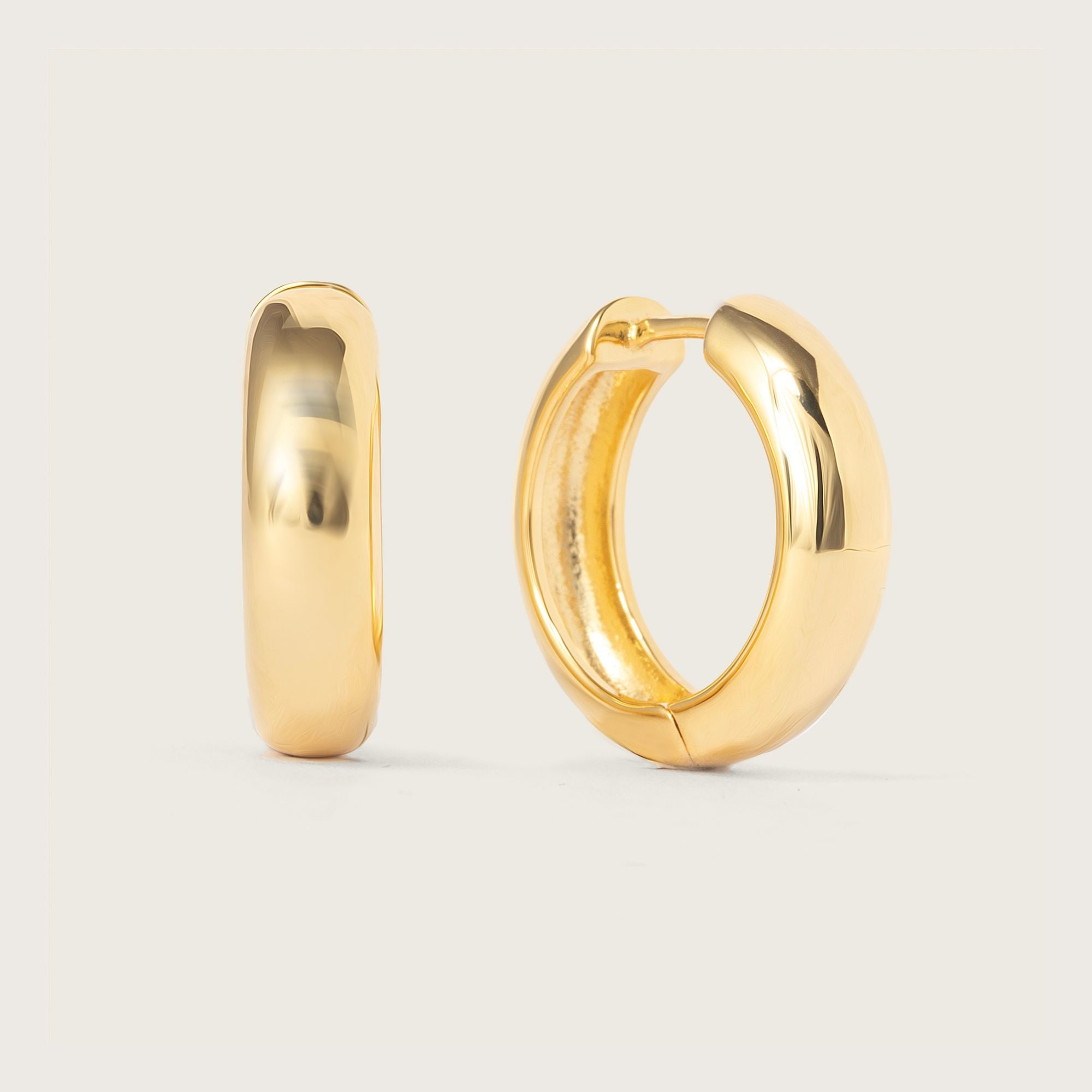 Gold Bold Medium Hoops