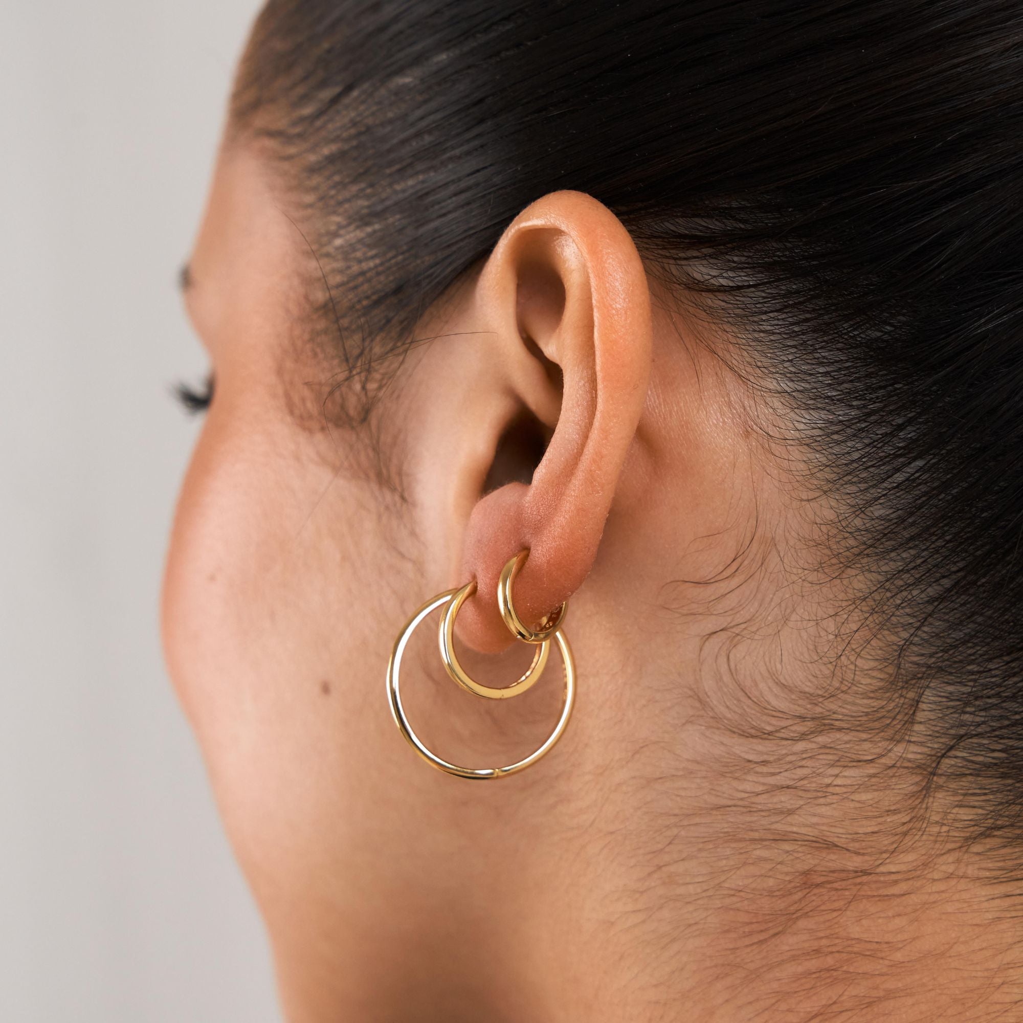 Gold Essential Large Hoops