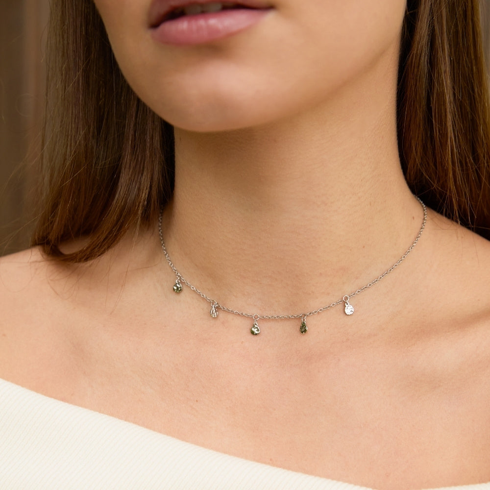Silver Molten Coin Choker - Pre-order