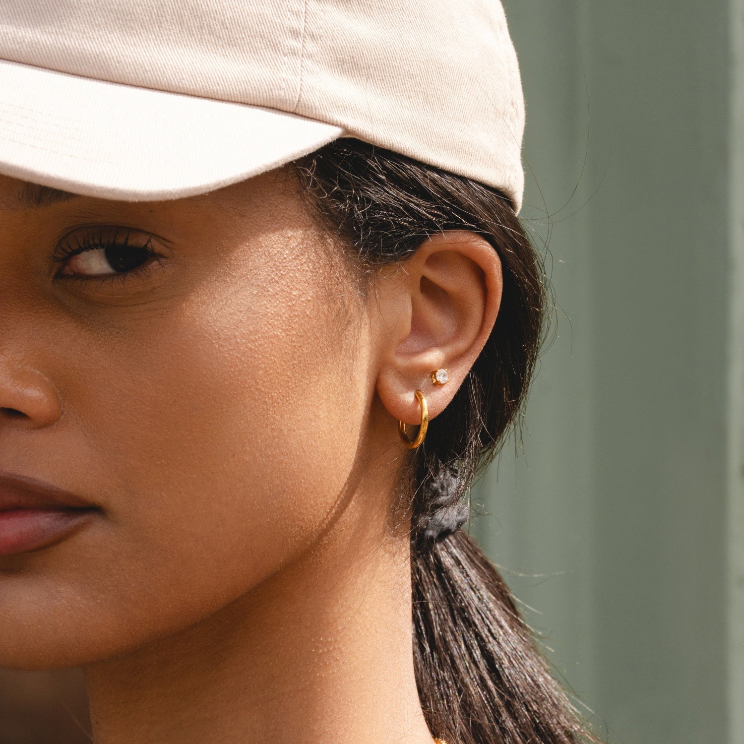 Gold Ultimate Mini Hoops 10mm