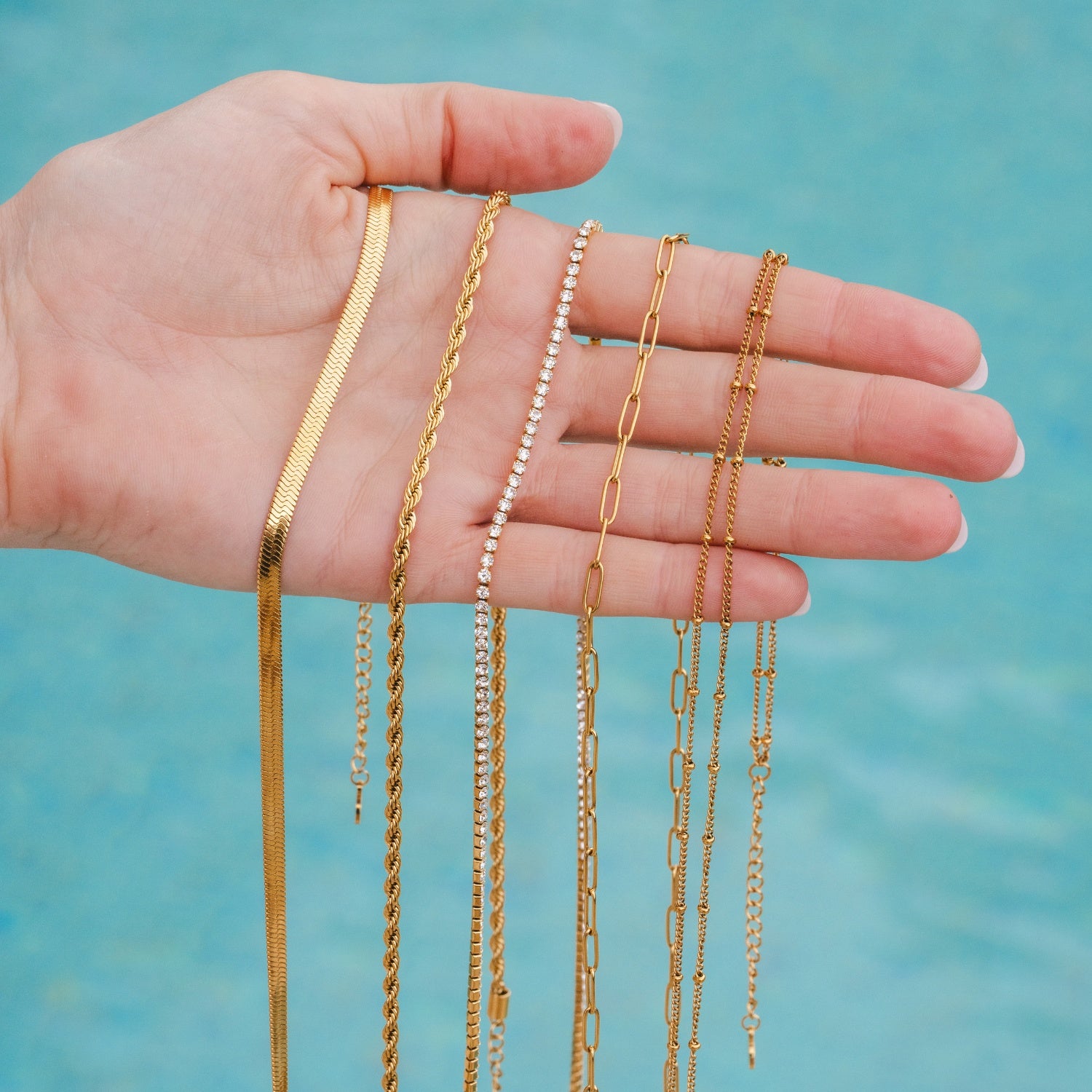 Gold Snake Chain Necklace