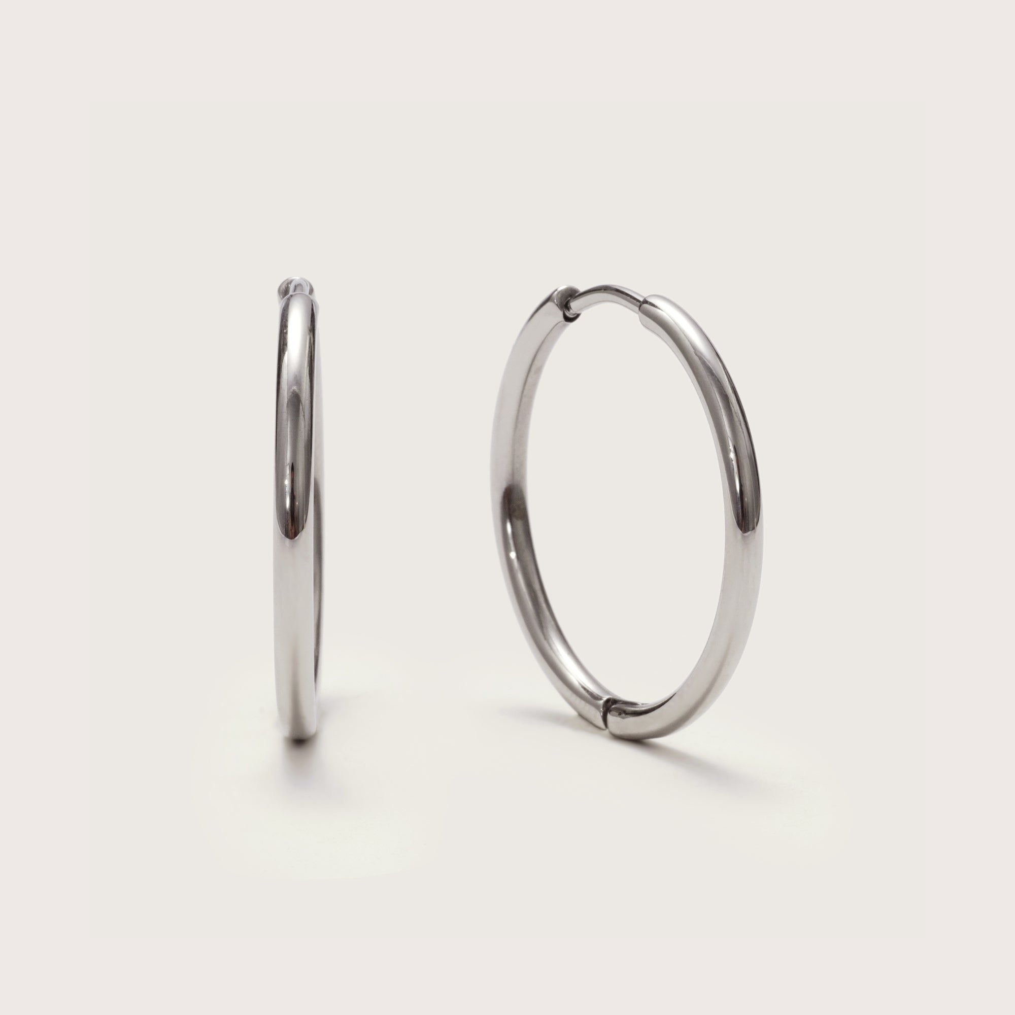Silver Ultimate Midi Hoops 20mm - Pre-order