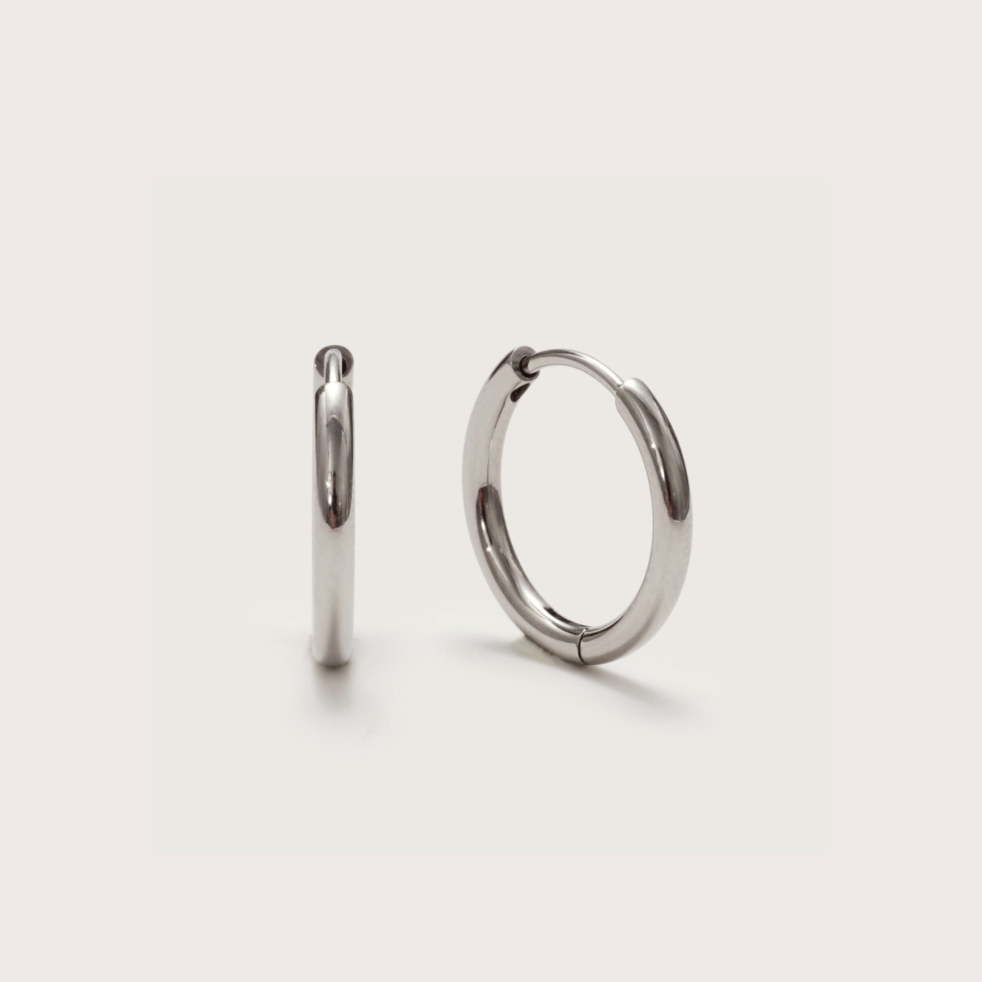 Silver Ultimate Mini Hoops 12mm