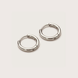 Silver Ultimate Mini Hoops 10mm Lifestyle