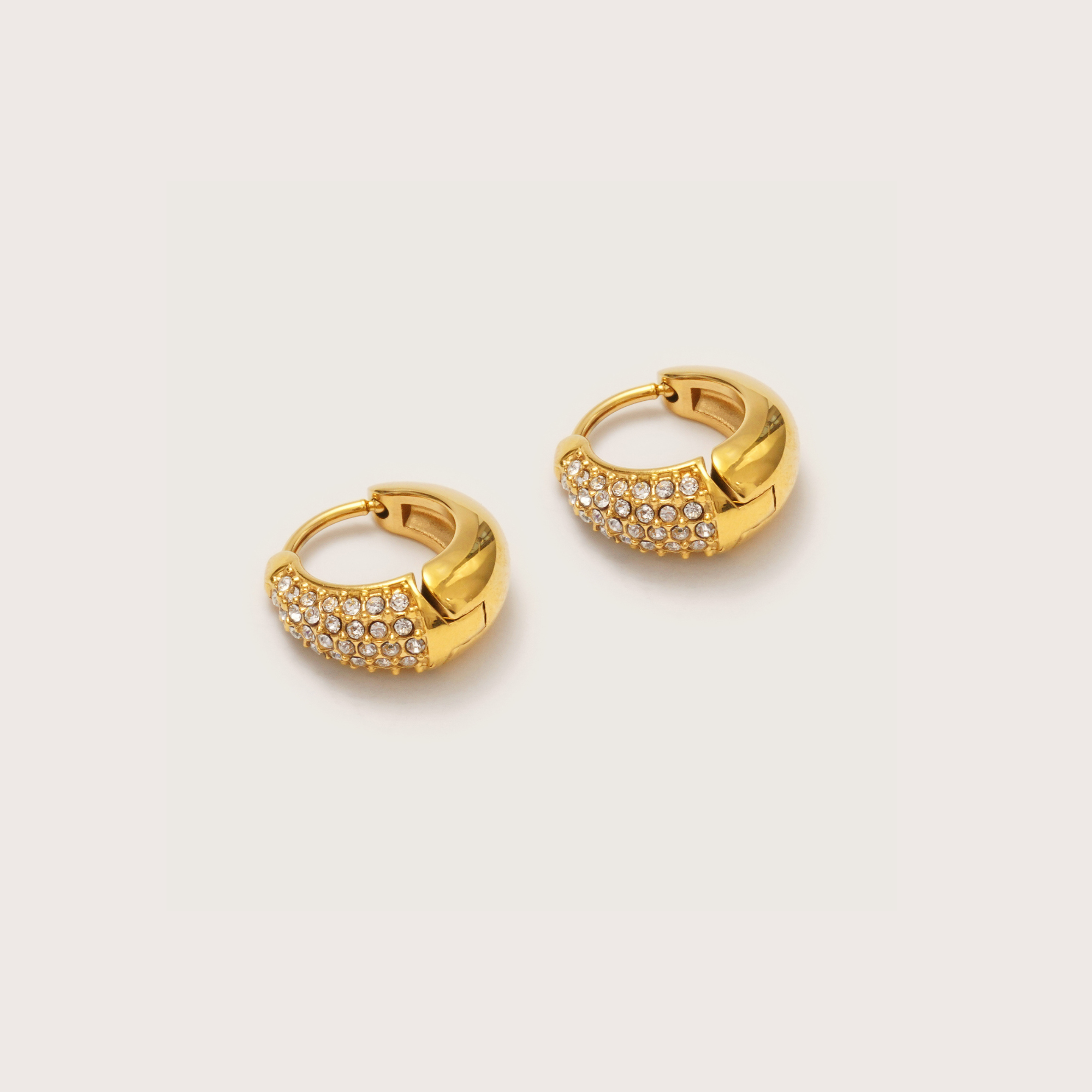 Gold Crystal Dome Huggies