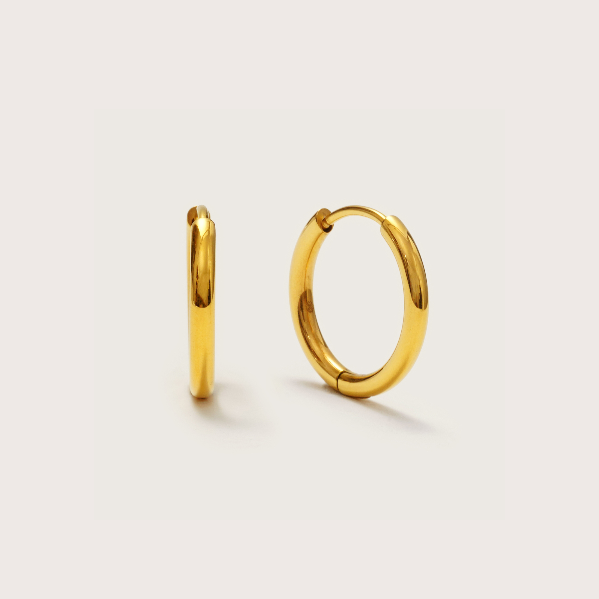 Gold Ultimate Mini Hoops 12mm