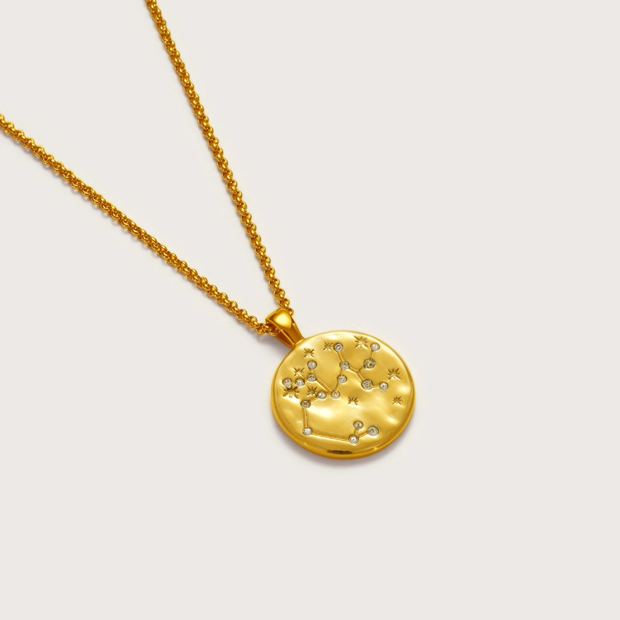 Gold Zodiac Pendant Necklace