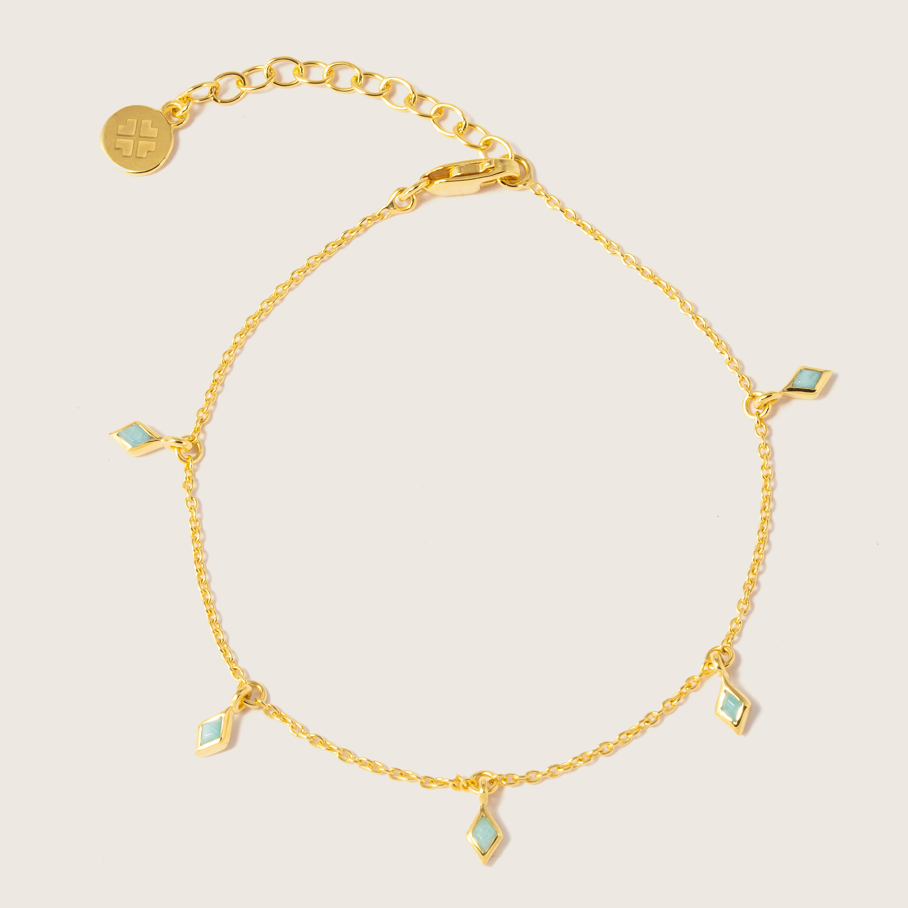 Gold Ethereal Amazonite Bracelet