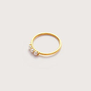 Gold Pearl Ring, rings in the Milly Grace Studio Sale