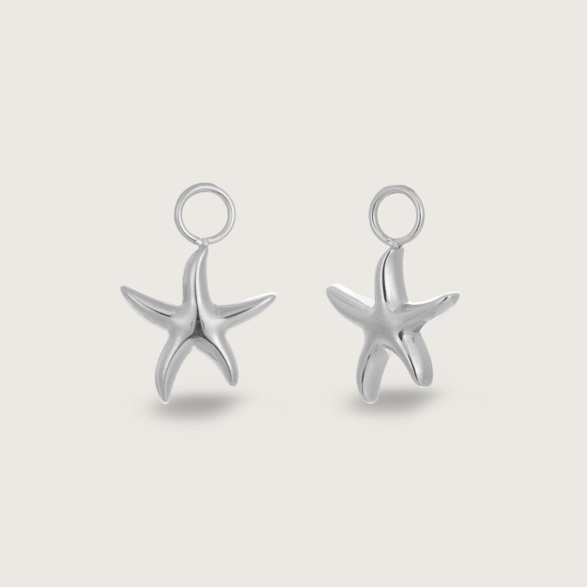 Silver Starfish Earring Charms