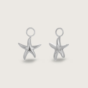 Silver Starfish Earring Charms