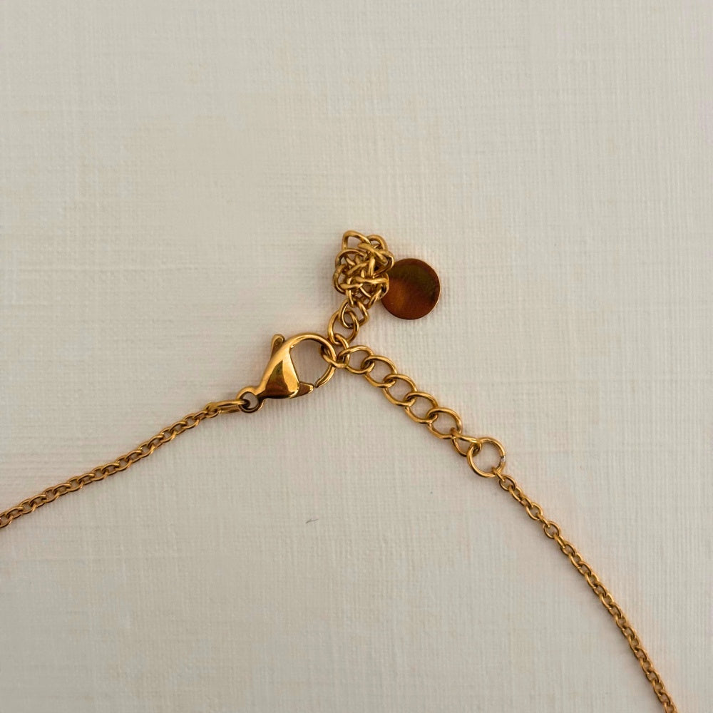 Sample Sale Gold T-Bar Necklace (Waterproof)