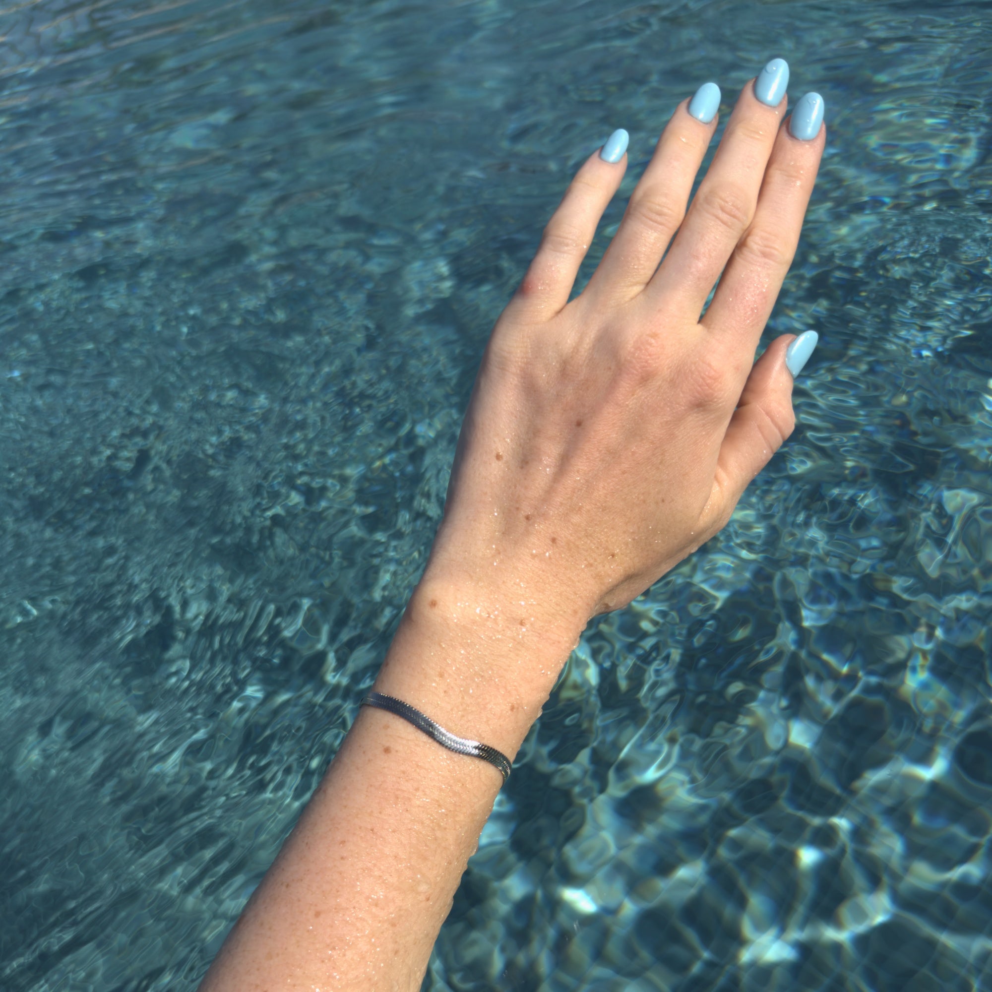Silver Snake Chain Bracelet