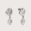 Silver Balearic Pearl Studs