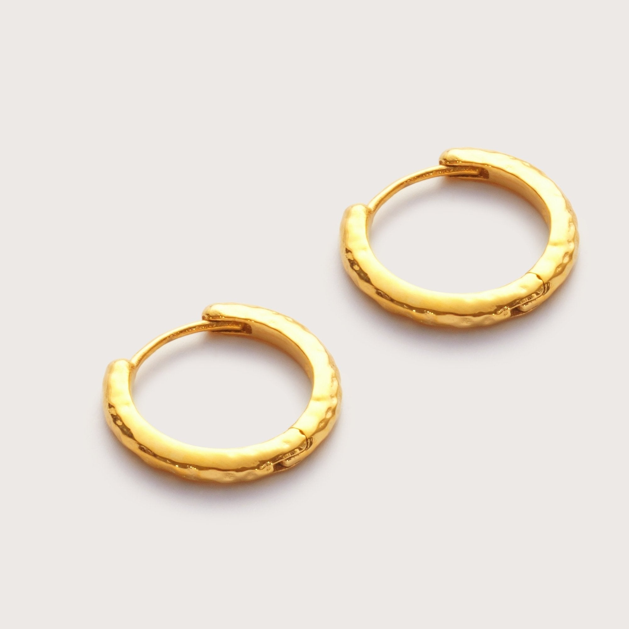 Gold Molten Mini Hoops 12mm
