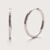 Silver Molten Midi Hoops 20mm