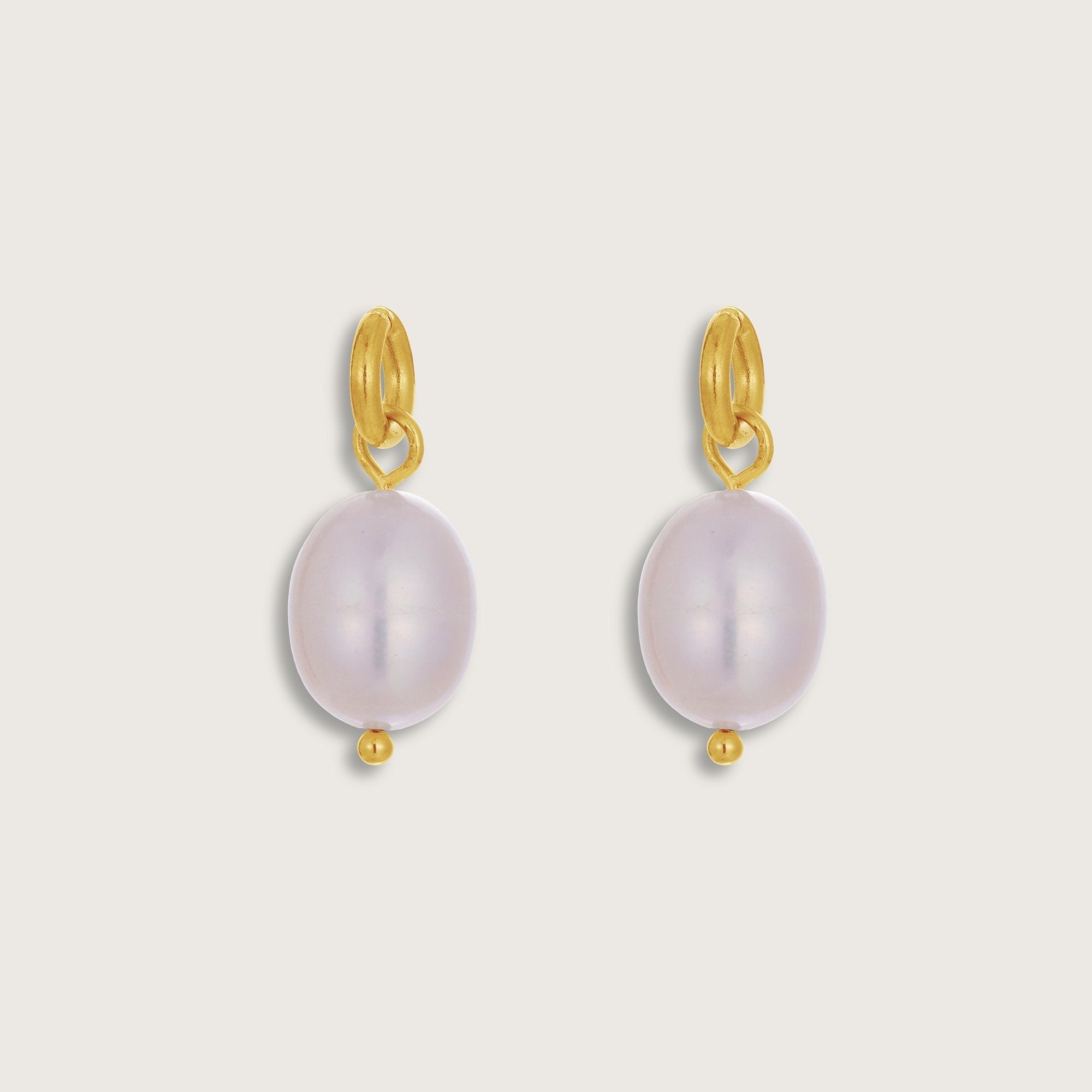 Gold Pearl Earring Charms
