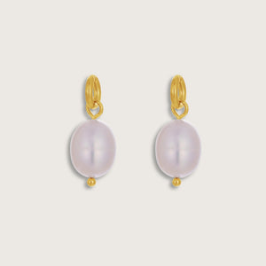 Gold Pearl Earring Charms