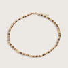 Gold Bahia Tigers Eye Beaded Necklace