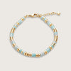 Gold Bahia Amazonite Beaded Bracelet