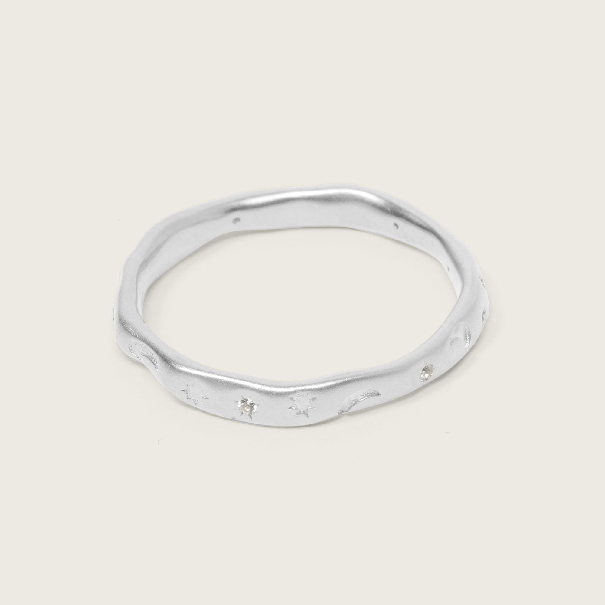 Silver Mystic Stacking Ring
