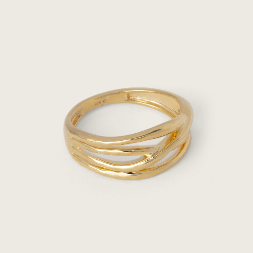 Gold Flow Band Ring