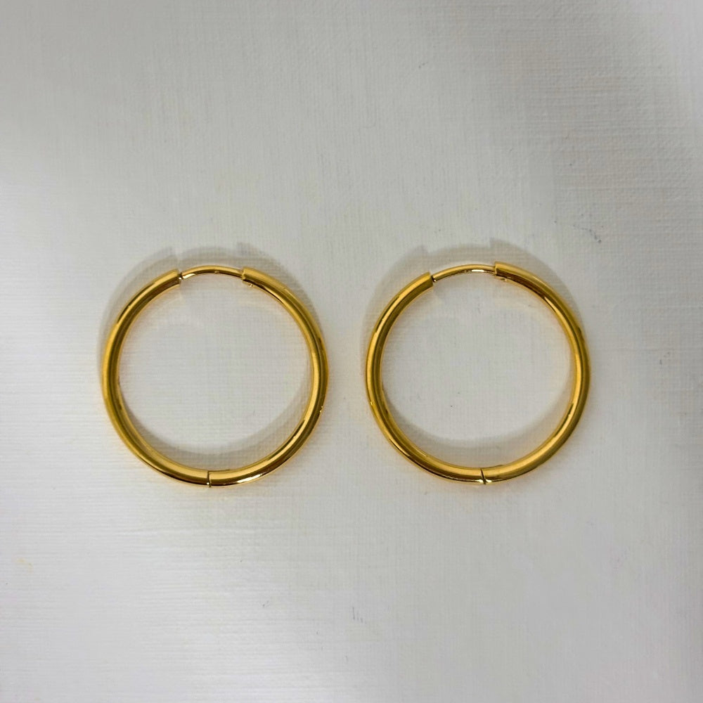 Sample Sale Gold Ultimate 20mm Hoops (Waterproof)