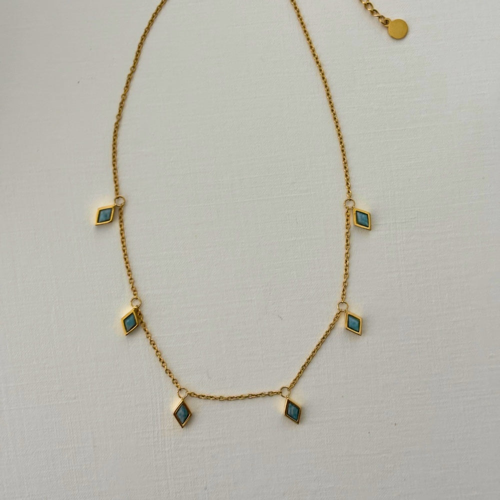 Sample Sale Gold Ethereal Amazonite Choker (Waterproof)