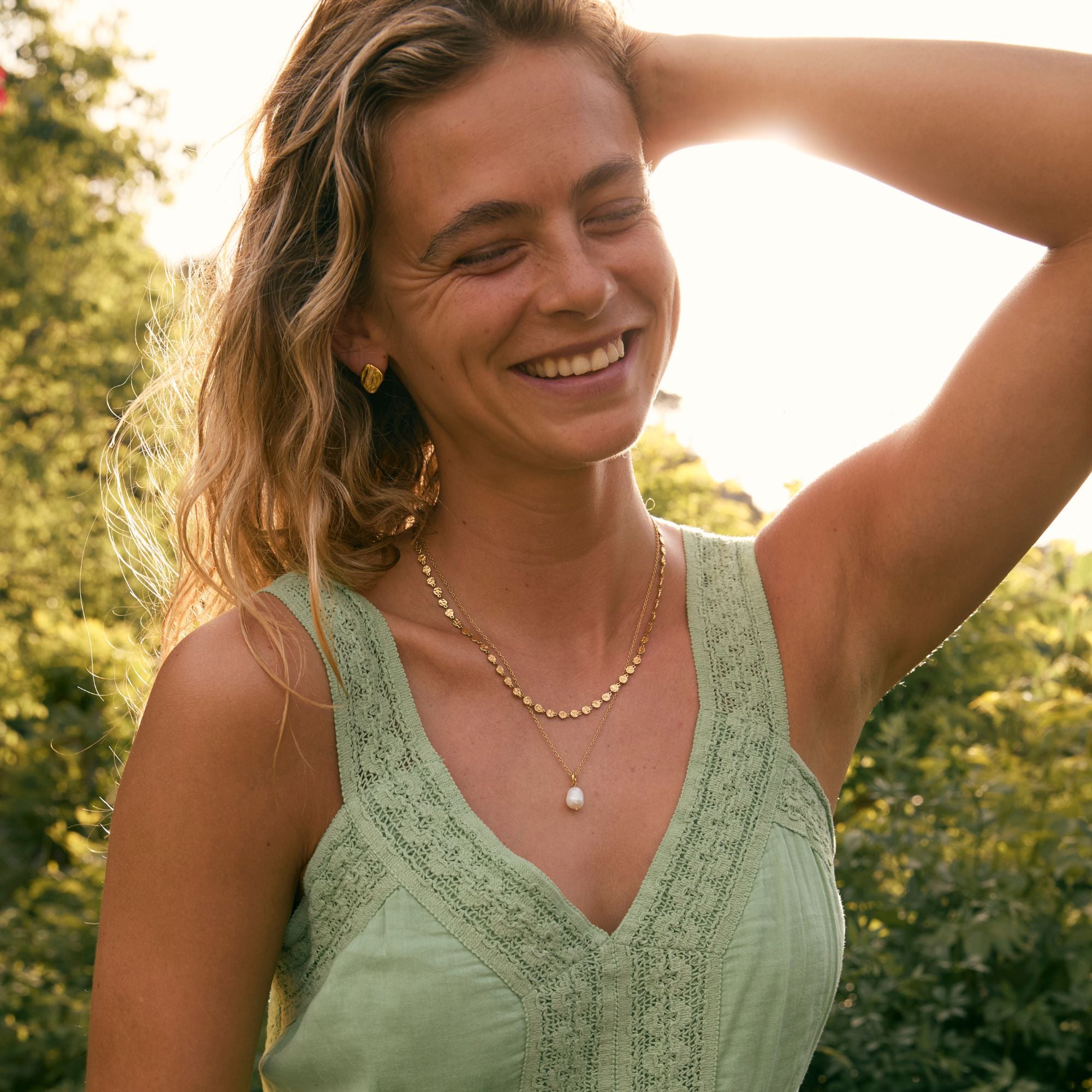 Gold Balearic Chain Necklace