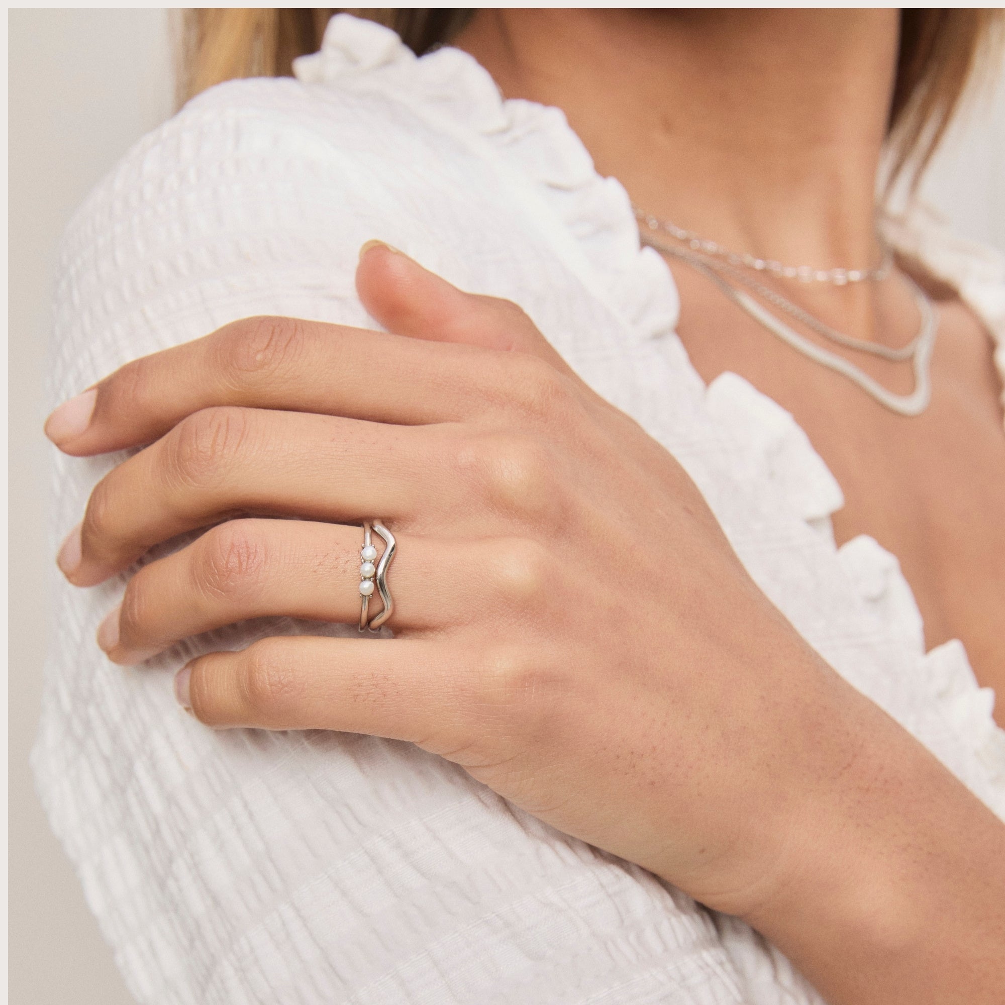 Silver Wave Ring