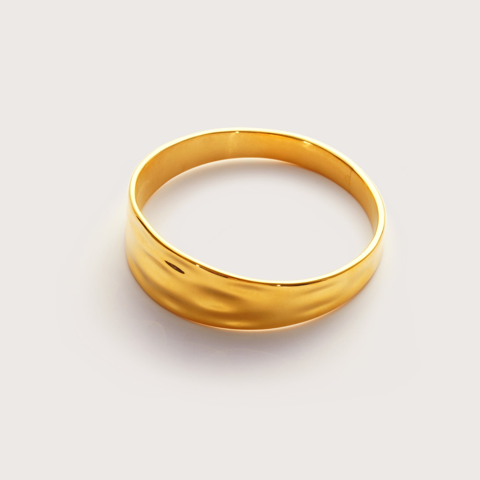 Gold Molten Statement Bangle