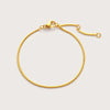 Gold Fine Wave Bracelet