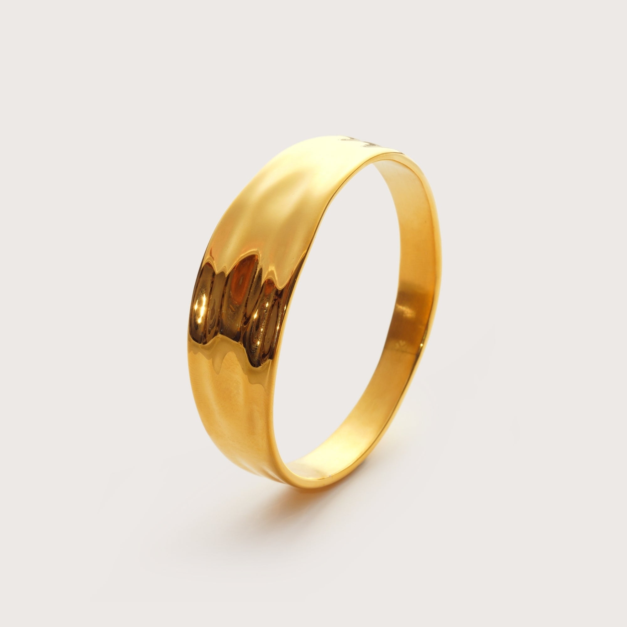 Gold Molten Statement Bangle