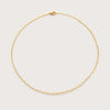 Gold Fine Paperclip Necklace