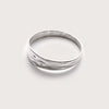 Silver Molten Statement Bangle