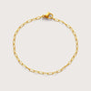 Gold Fine Paperclip Bracelet