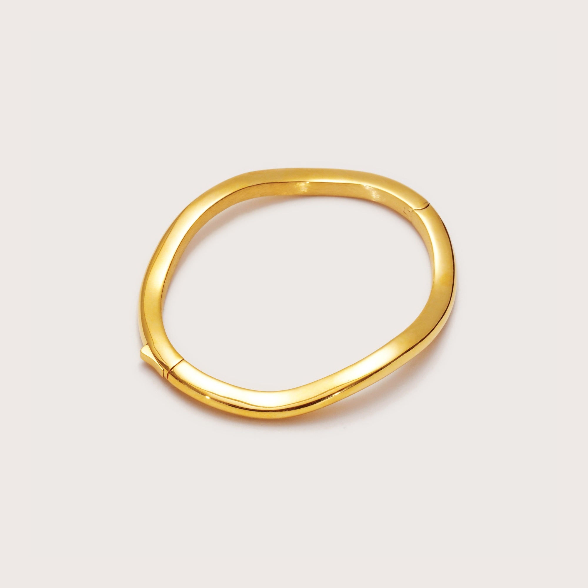 Gold Wave Bangle